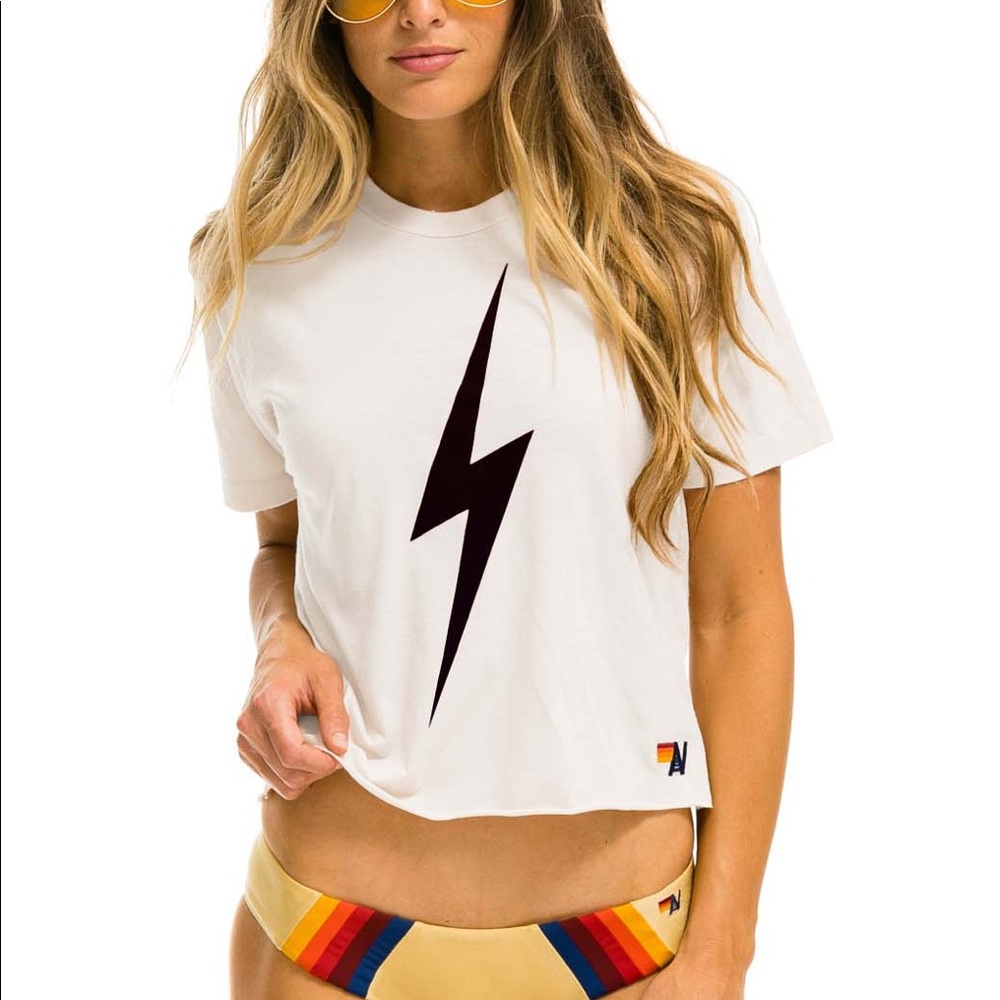 Aviator Nation Bolt Boyfriend Tee